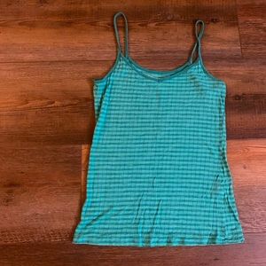 Anthropologie rib knit striped camisole